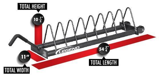 Pre-Owned Legend Fitness Bumper Plate Rack - Exercise Unlimited