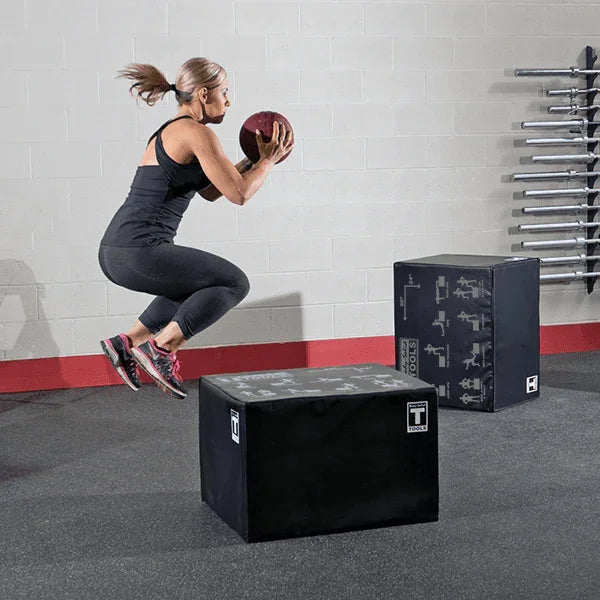 Body-Solid Tools 3-Way Soft-Sided Plyo Box BSTSPBOX - Exercise Unlimited