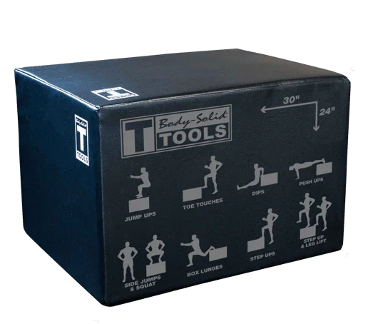 Body-Solid Tools 3-Way Soft-Sided Plyo Box BSTSPBOX - Exercise Unlimited