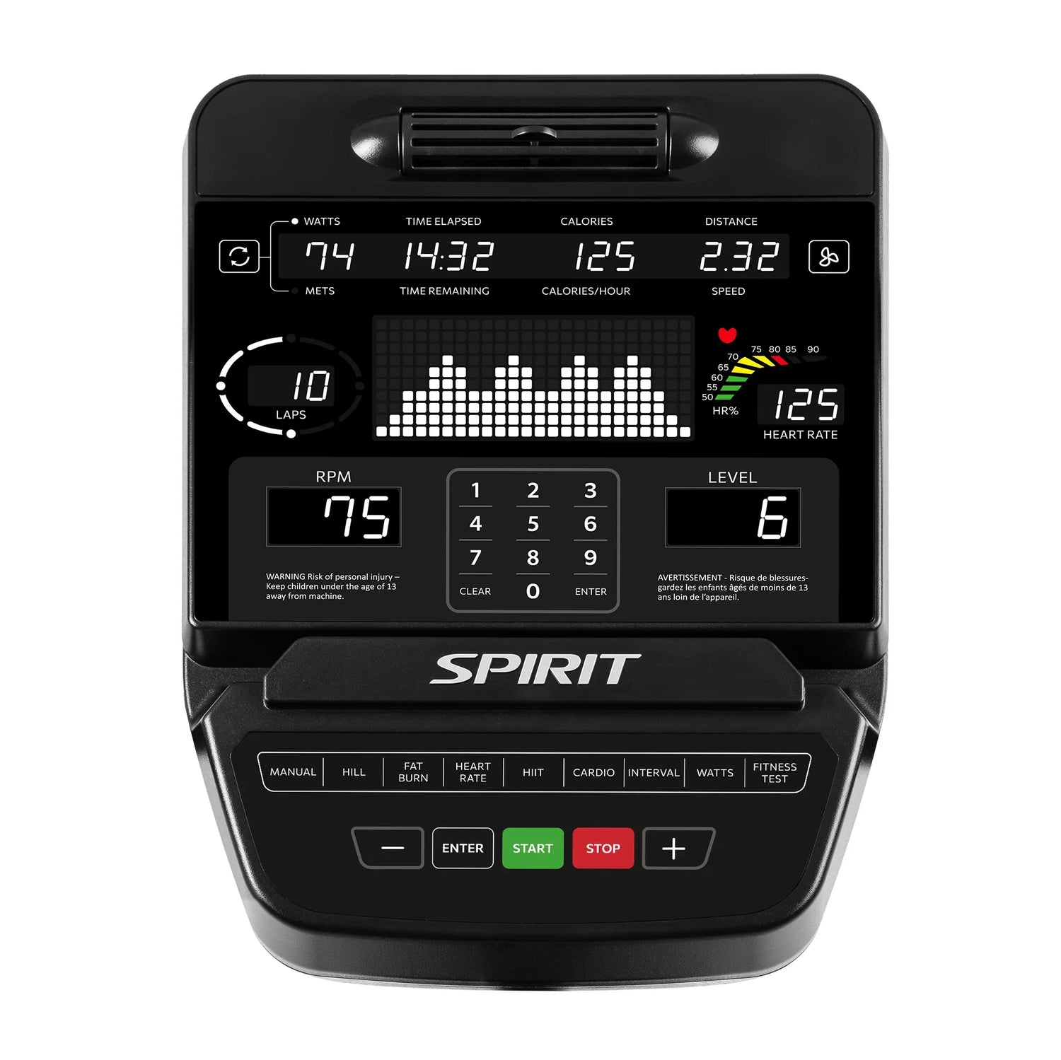 Spirit Fitness CU900 Commercial Upright Bike