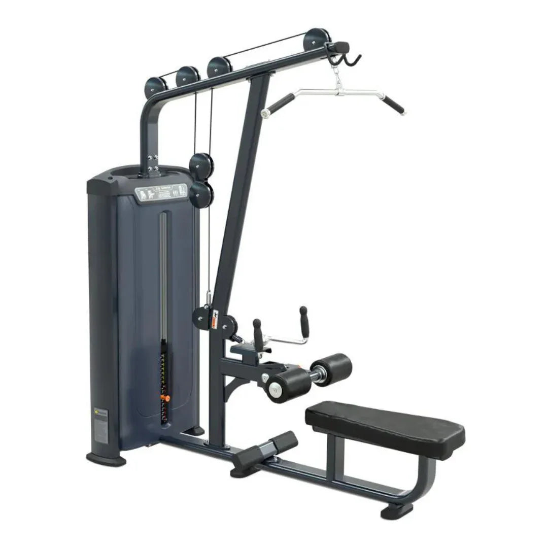 EU Branded Selectorized Lat Pull Down Low Row NEW - Exercise Unlimited
