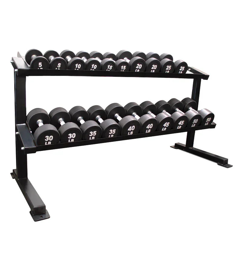 Exercise Unlimited Urethane Round Dumbbell Set 5-100lbs ($2.37/lb)