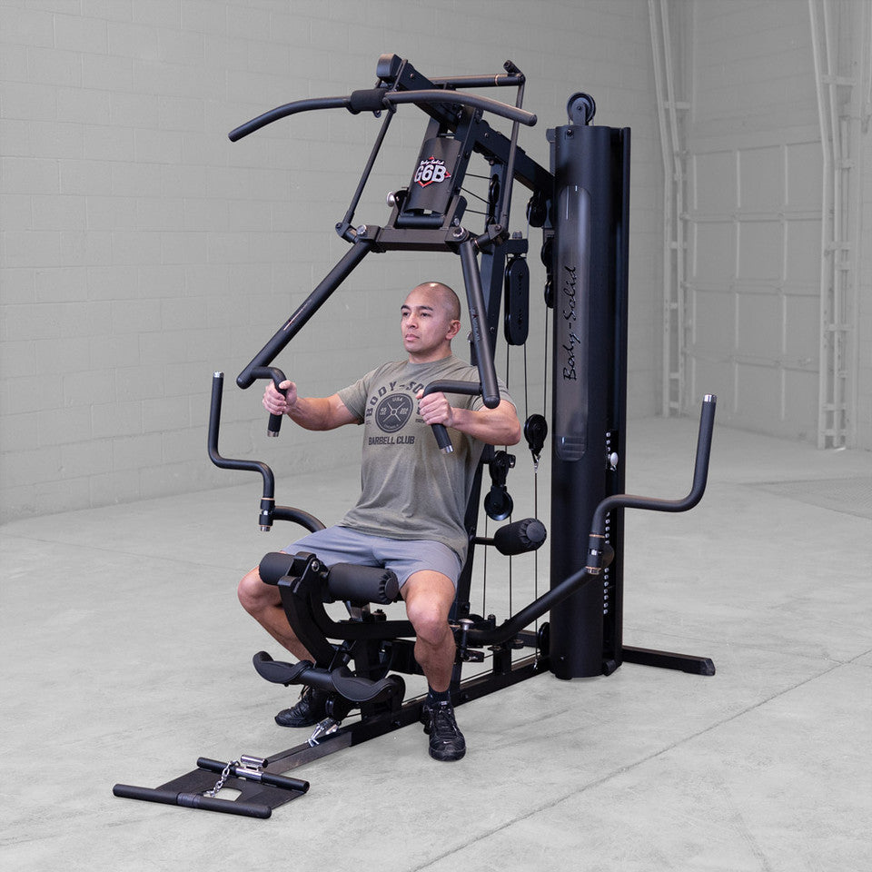 Pre-Owned Body Solid G6B Bi-Angular Multi-Station Gym w/ Leg Press Attachment
