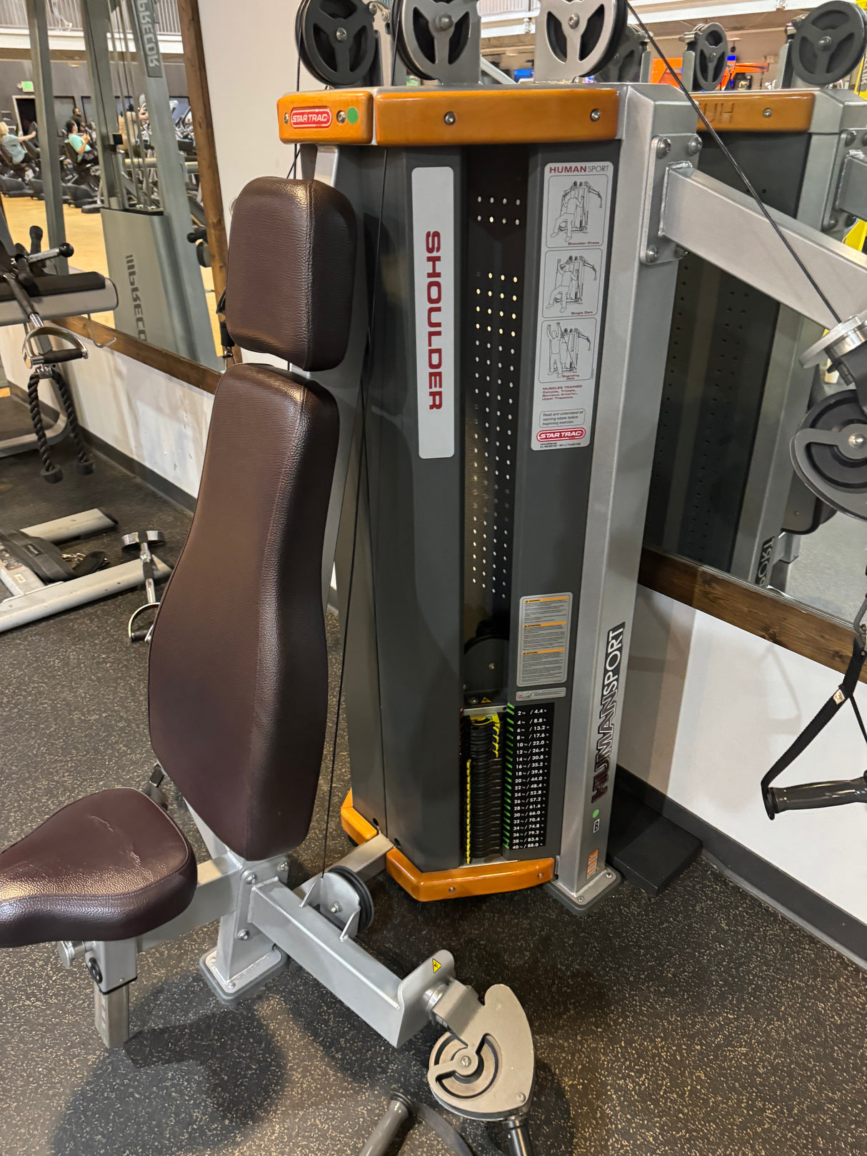 Pre-Owned Star Trac Human Sports Selectorized Chest / Shoulder