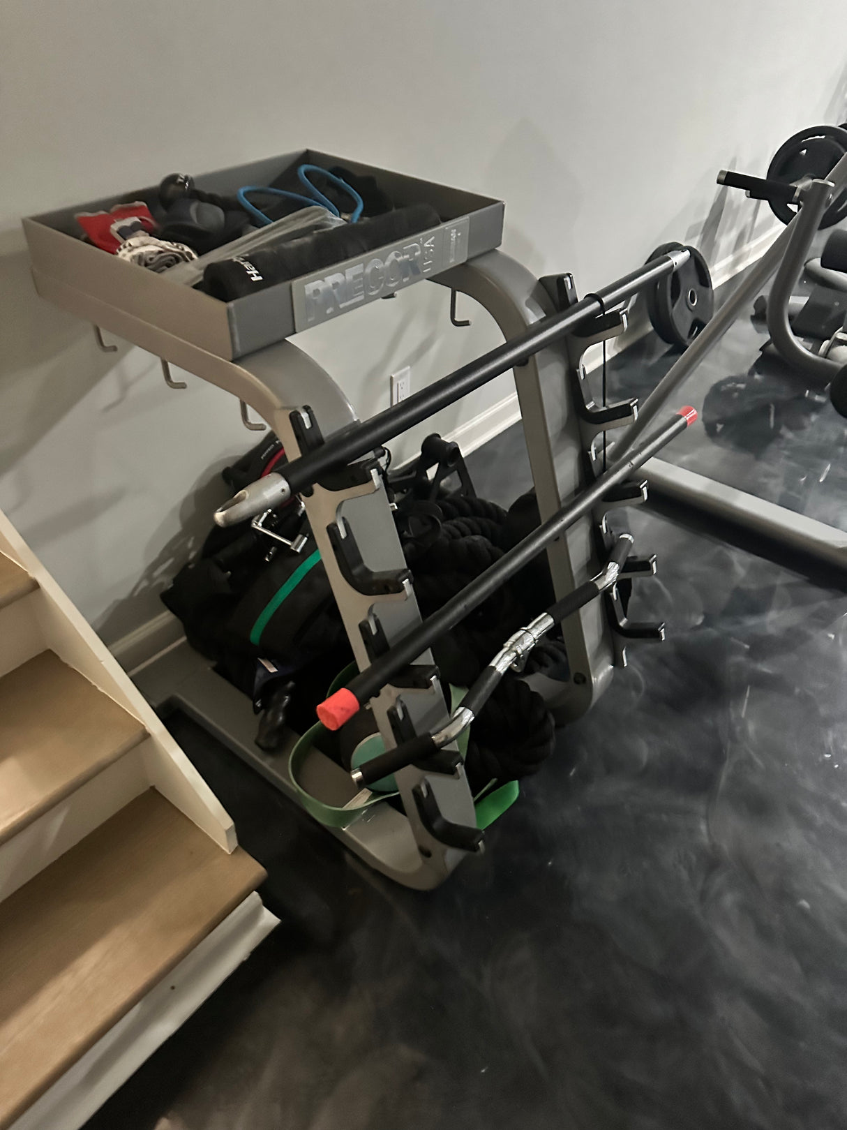 Precor Icarian Series Free Weight Accessory Rack - Like New Condition - Exercise Unlimited