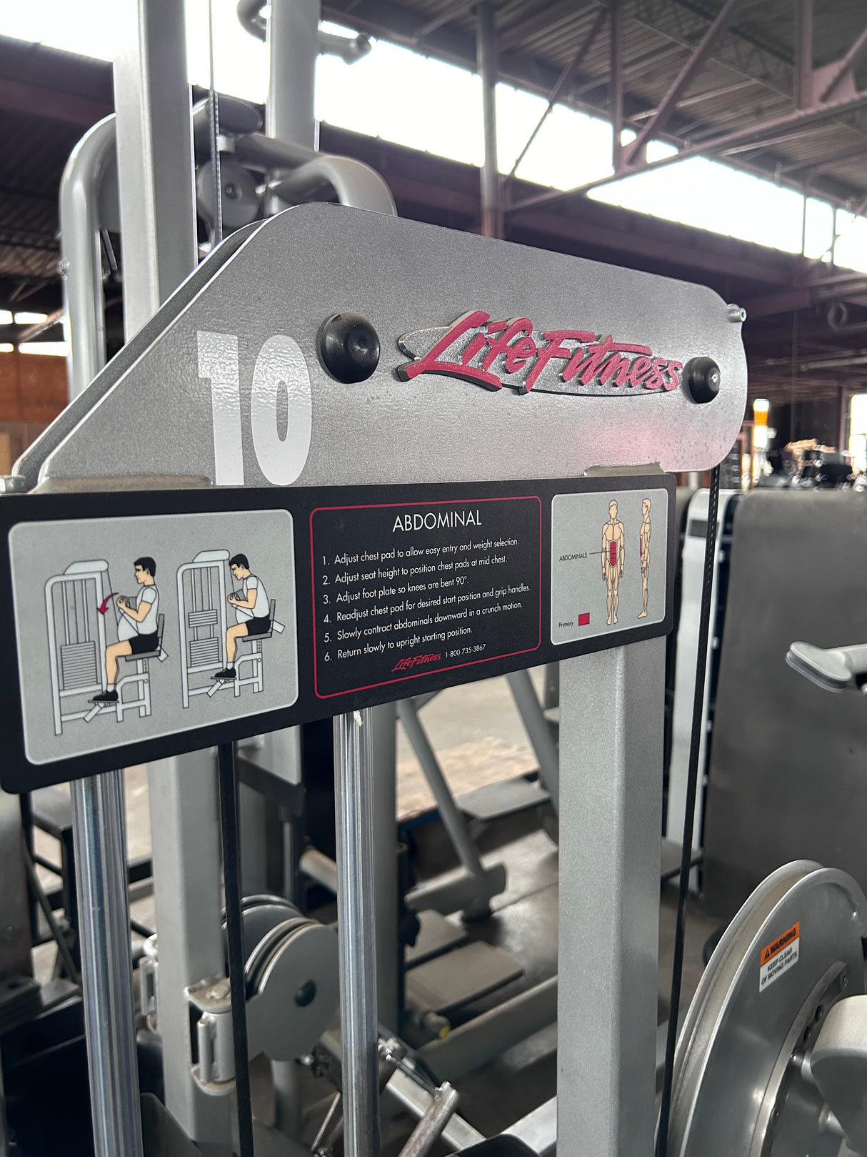 Pre-Owned Life Fitness 9000 Series Commercial Abdominal - Exercise Unlimited