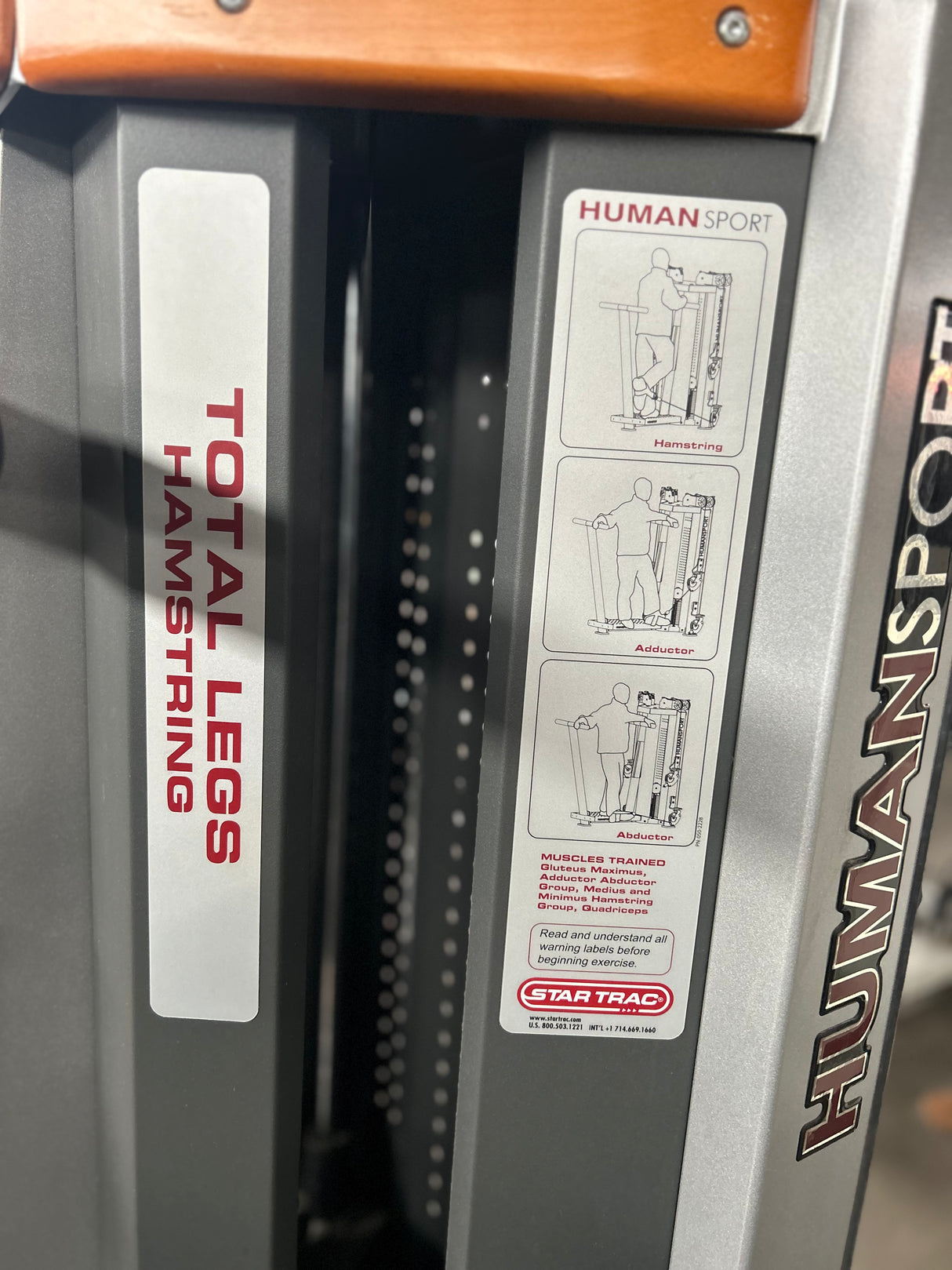 Pre-Owned Star Trac Human Sports Selectorized Total Legs (Very Good Condition) - Exercise Unlimited