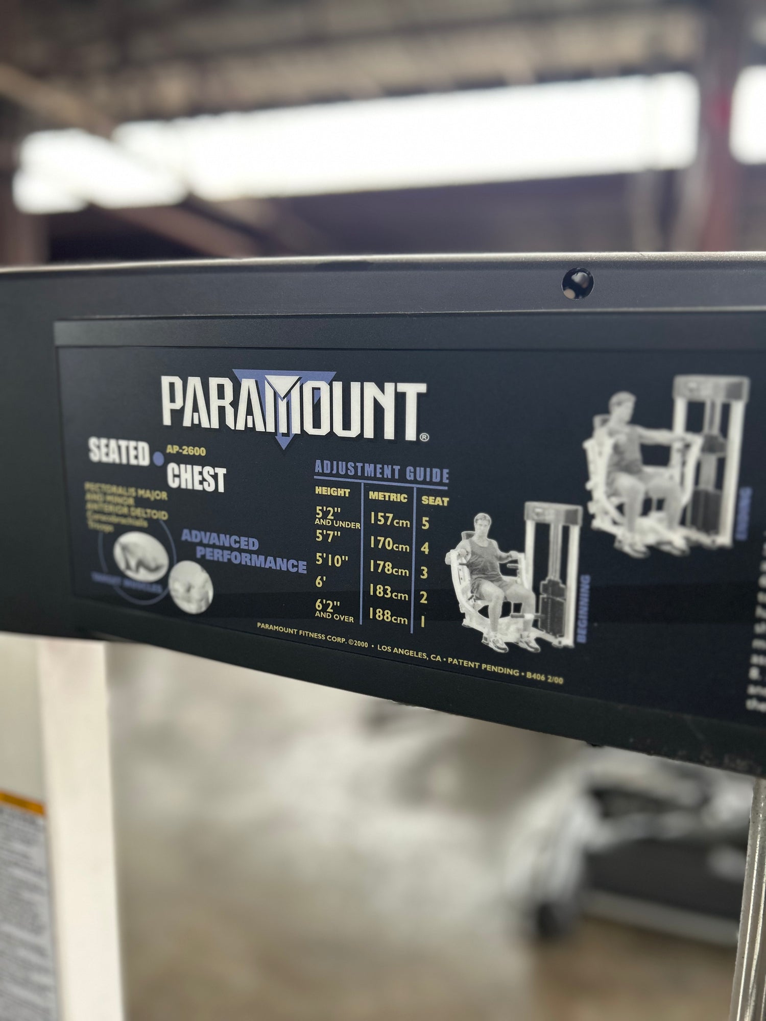 Pre-Owned Paramount Selectorized Seated Chest - Exercise Unlimited