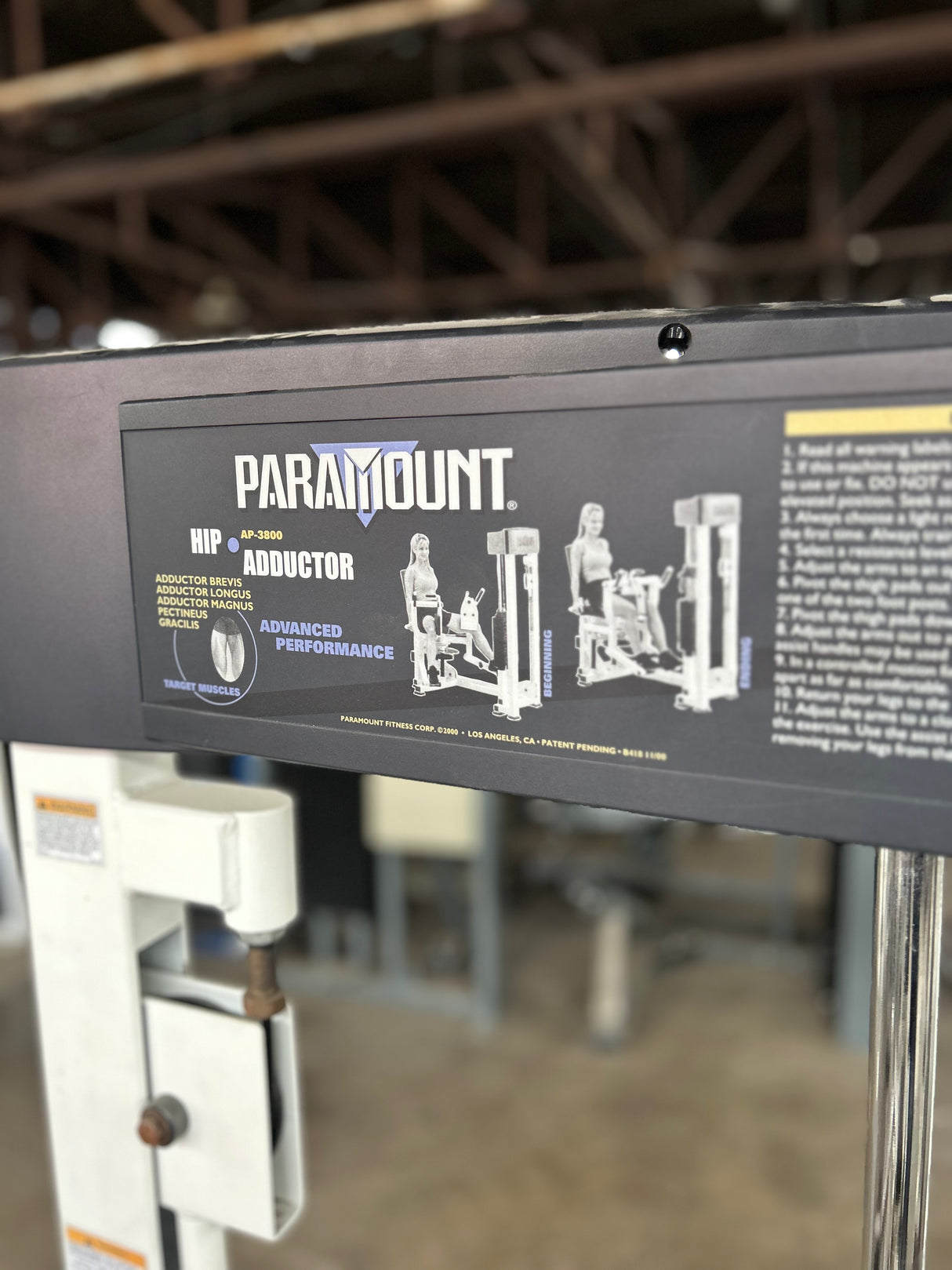 Pre-Owned Paramount Selectorized Adductor Commercial - Exercise Unlimited