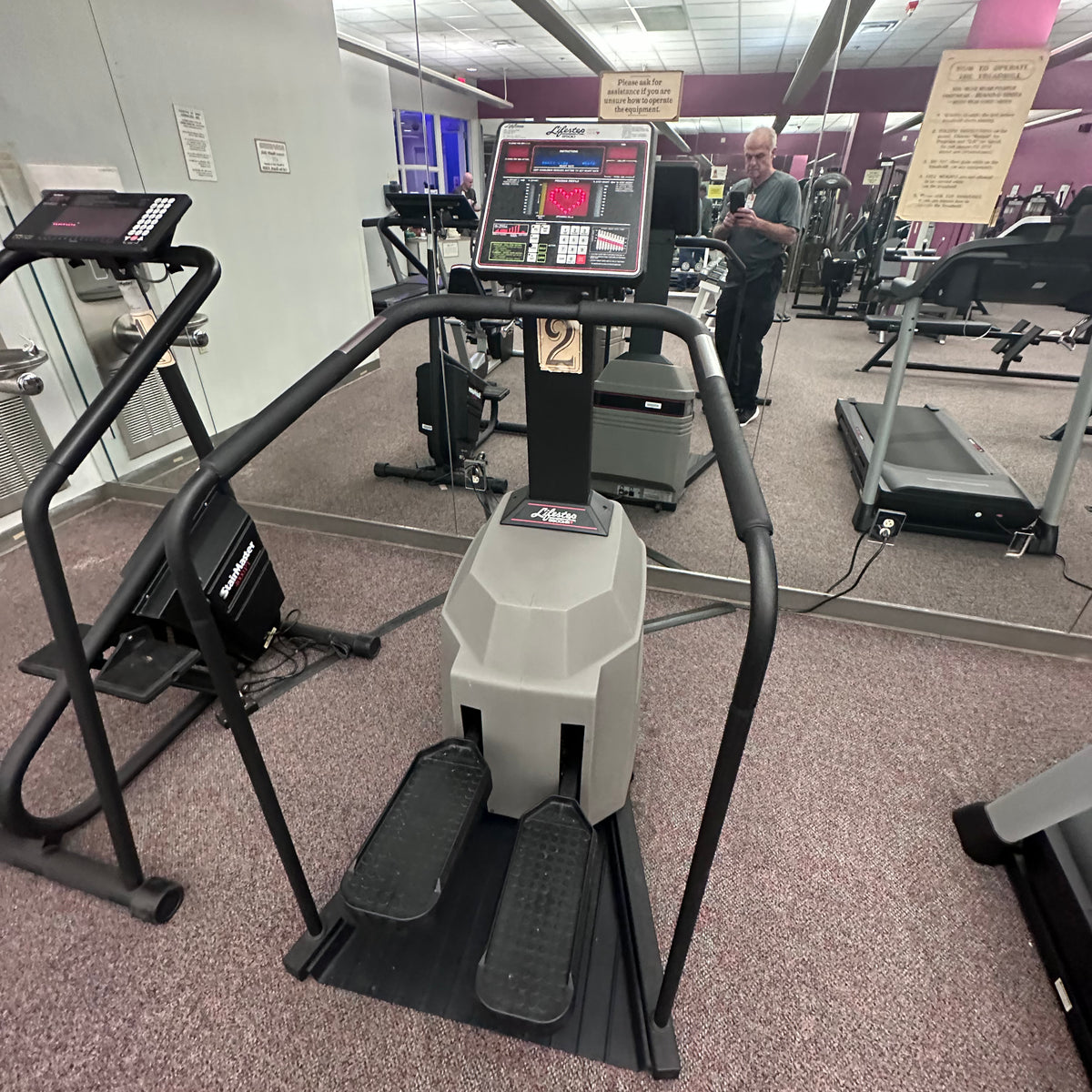 Life fitness 9500 stepper sale