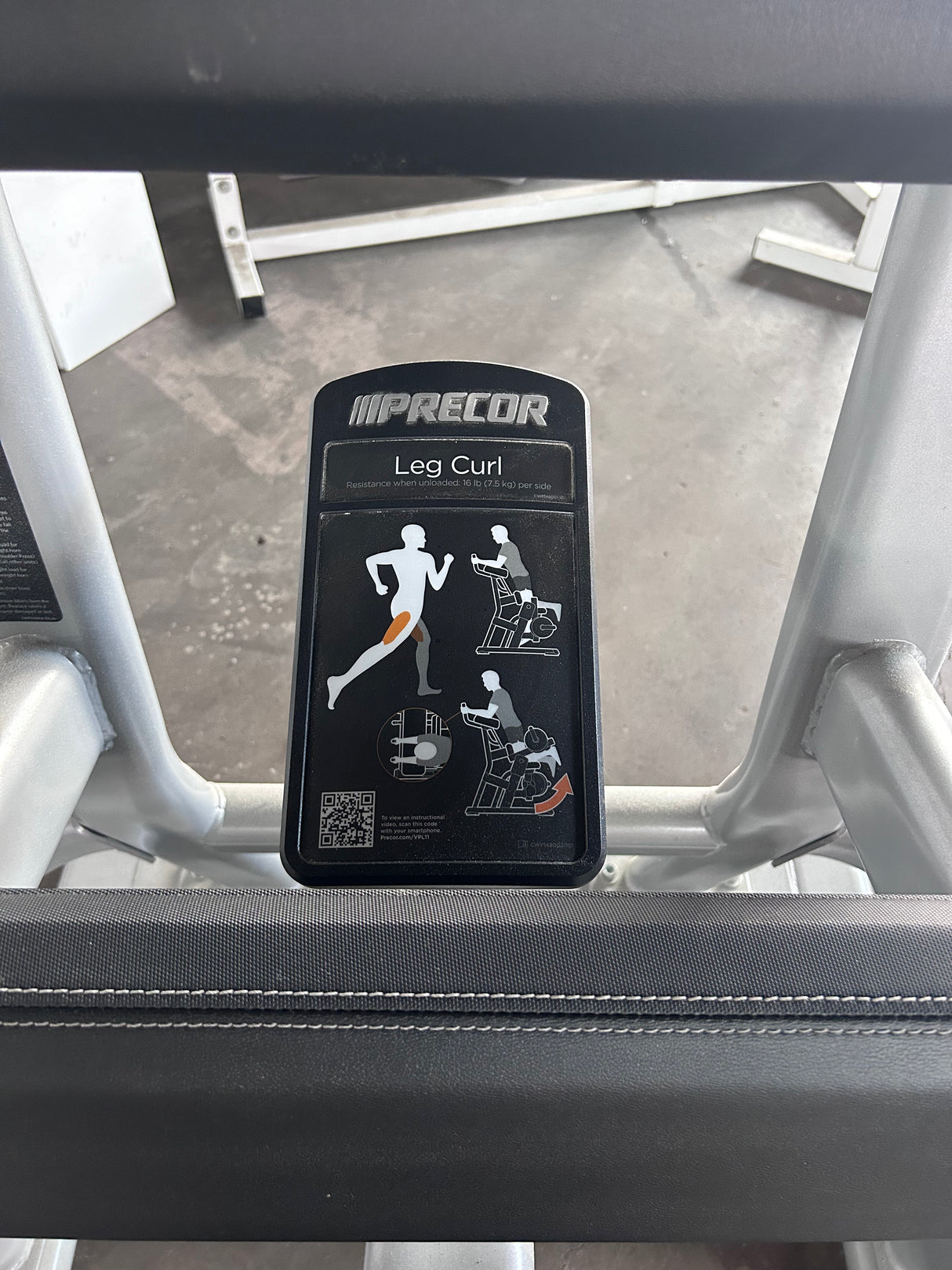 Precor Plate Loaded Leg Curl - Like New Condition - Exercise Unlimited