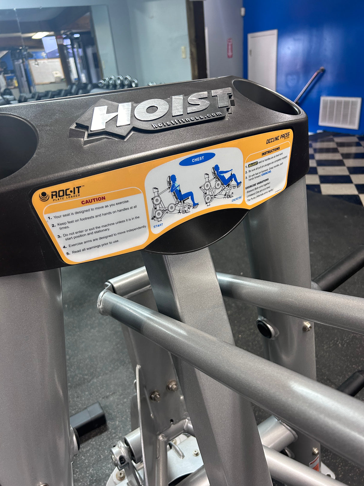 Hoist Roc-It Plate Loaded Decline Press - Exercise Unlimited