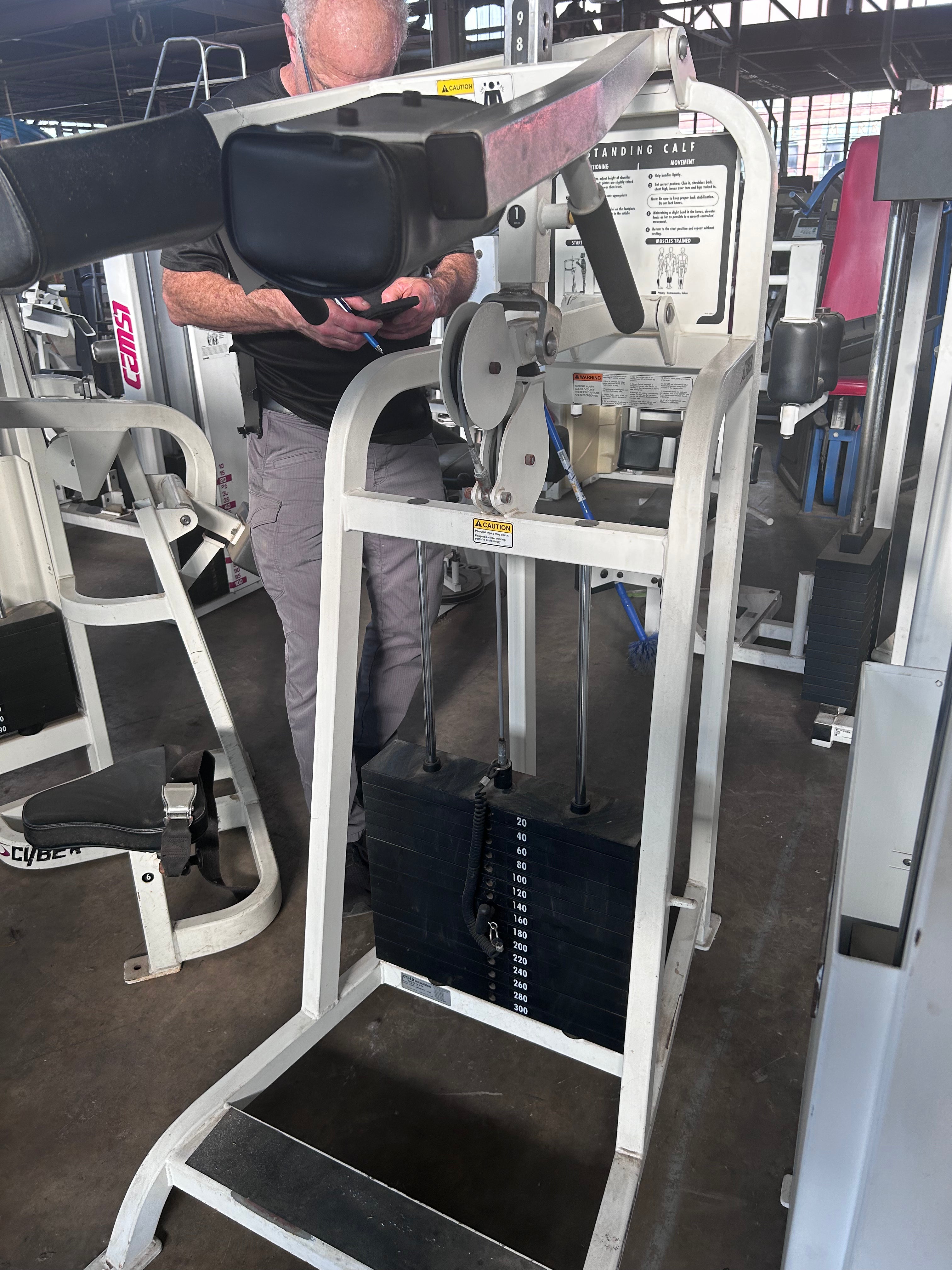cybex seated calf raise starting weight Pre-Owned Cybex Selectorized Standing Calf Raise – Exercise Unlimited