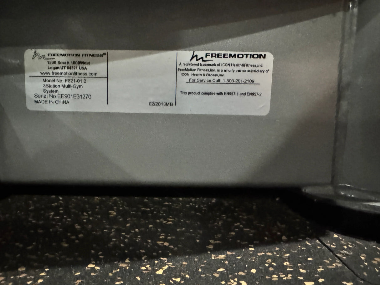 Pre-Owned Freemotion F821-01 3-Station Multi-Gym System