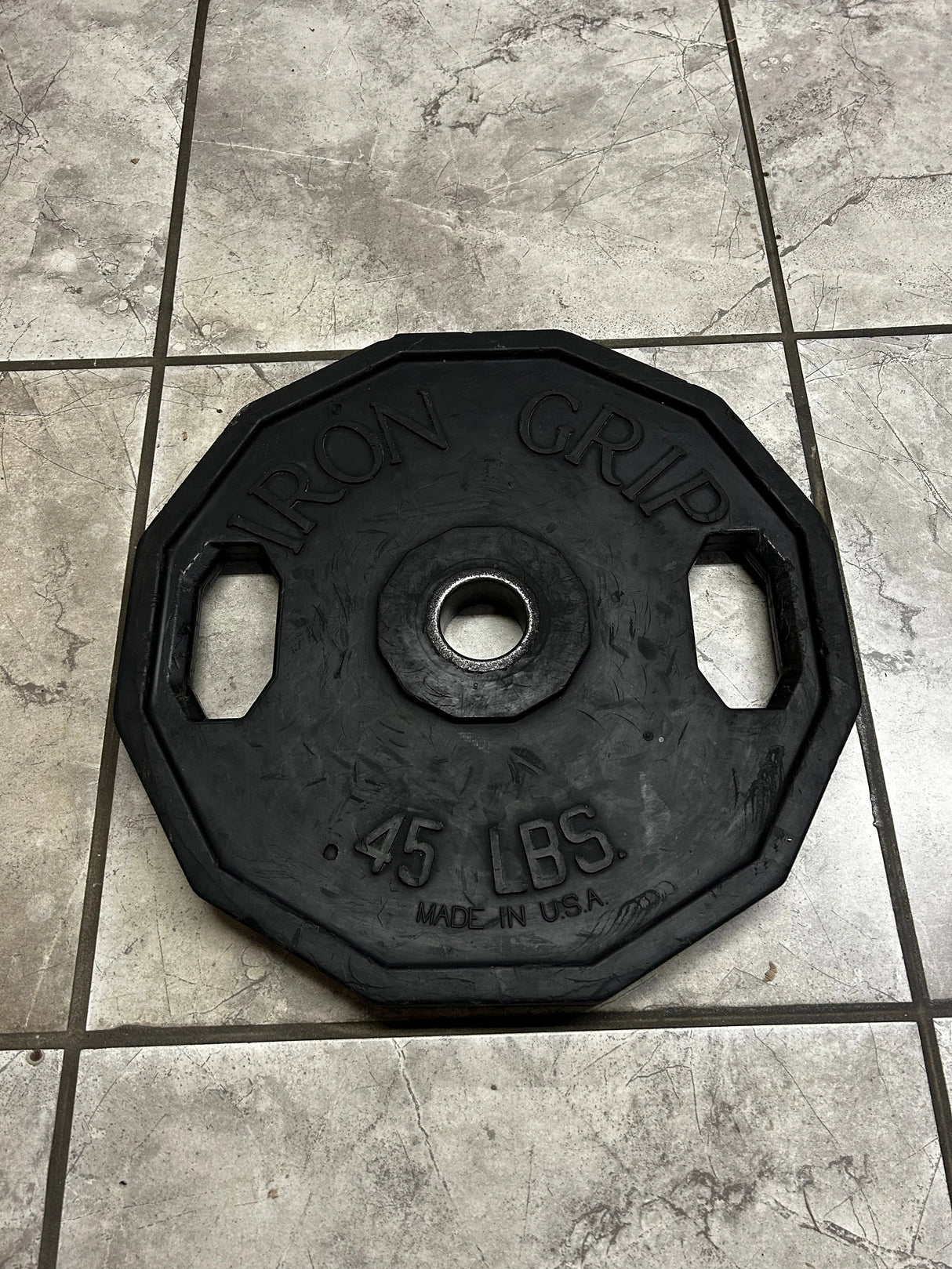Pre-Owned Iron Grip Urethane Plates - $2.49/lb - (45lb, 25lb, 10lb, 5lb)