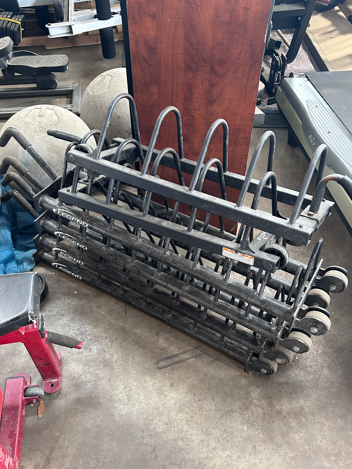 Pre-Owned Legend Fitness Bumper Plate Rack - Exercise Unlimited