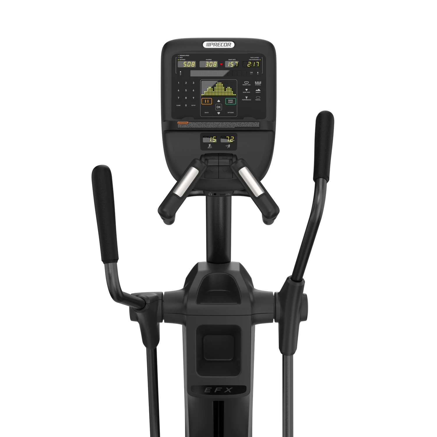 Precor EFX 535 Elliptical - Black Pearl