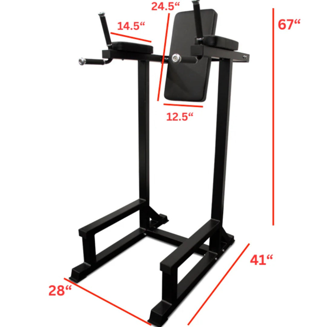 Exercise Unlimited Vertical Knee Raise w/ Dip Station