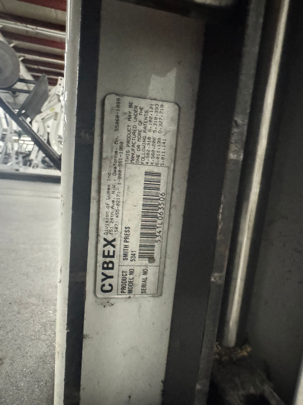 Pre-Owned Cybex 5341 Smith Press