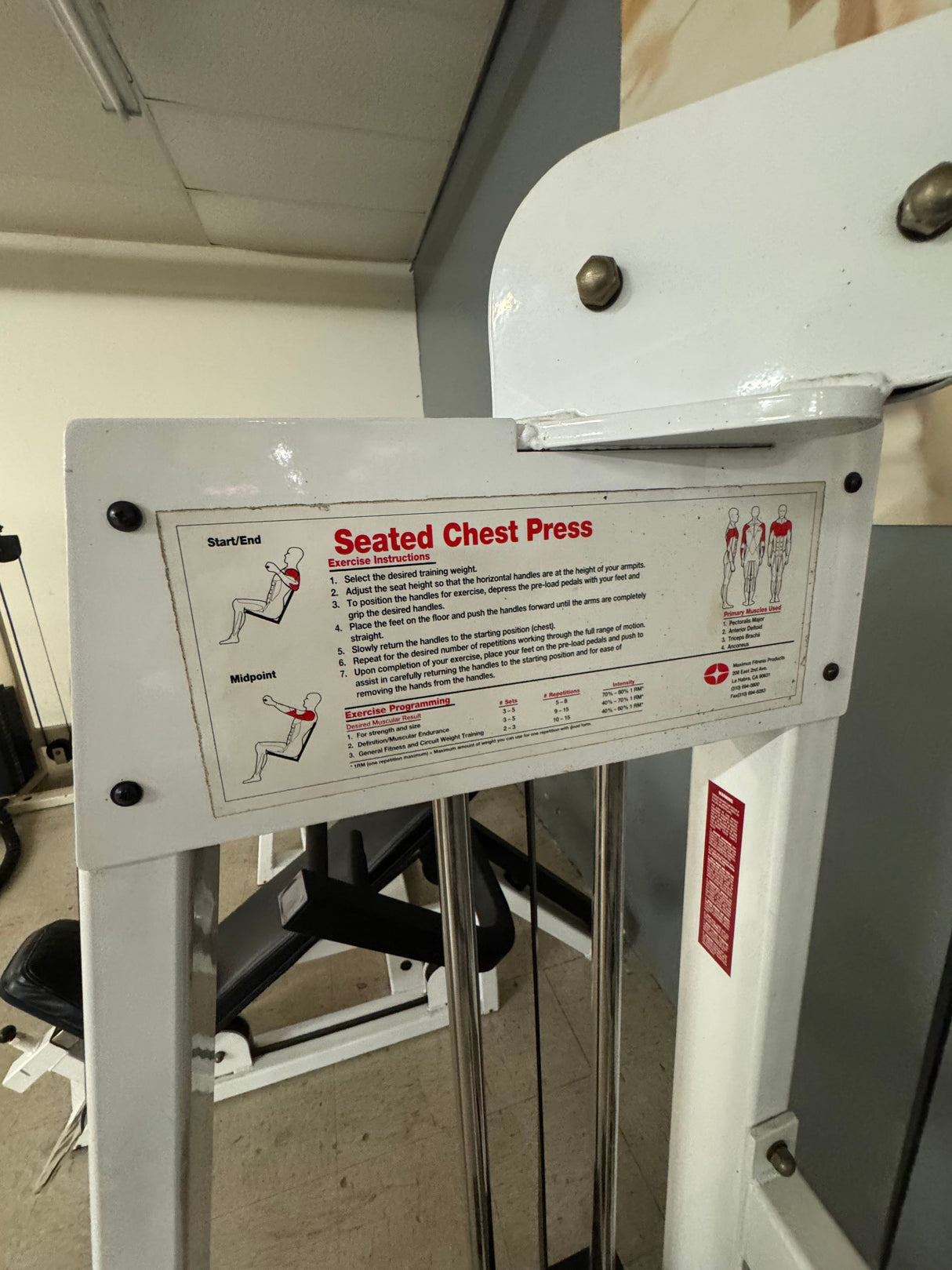 Pre-Owned Maximus Fitness Seated Chest Press