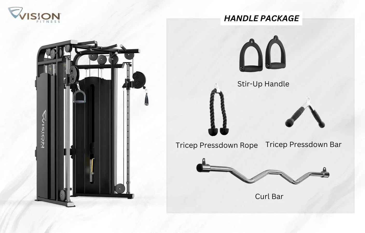 Vision Fitness Handle Package