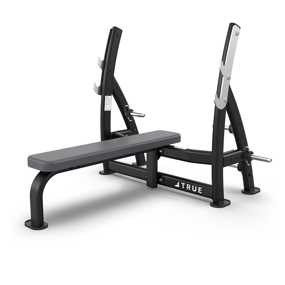 True Fitness XFW-7100 Supine Press Bench with Plate Holders
