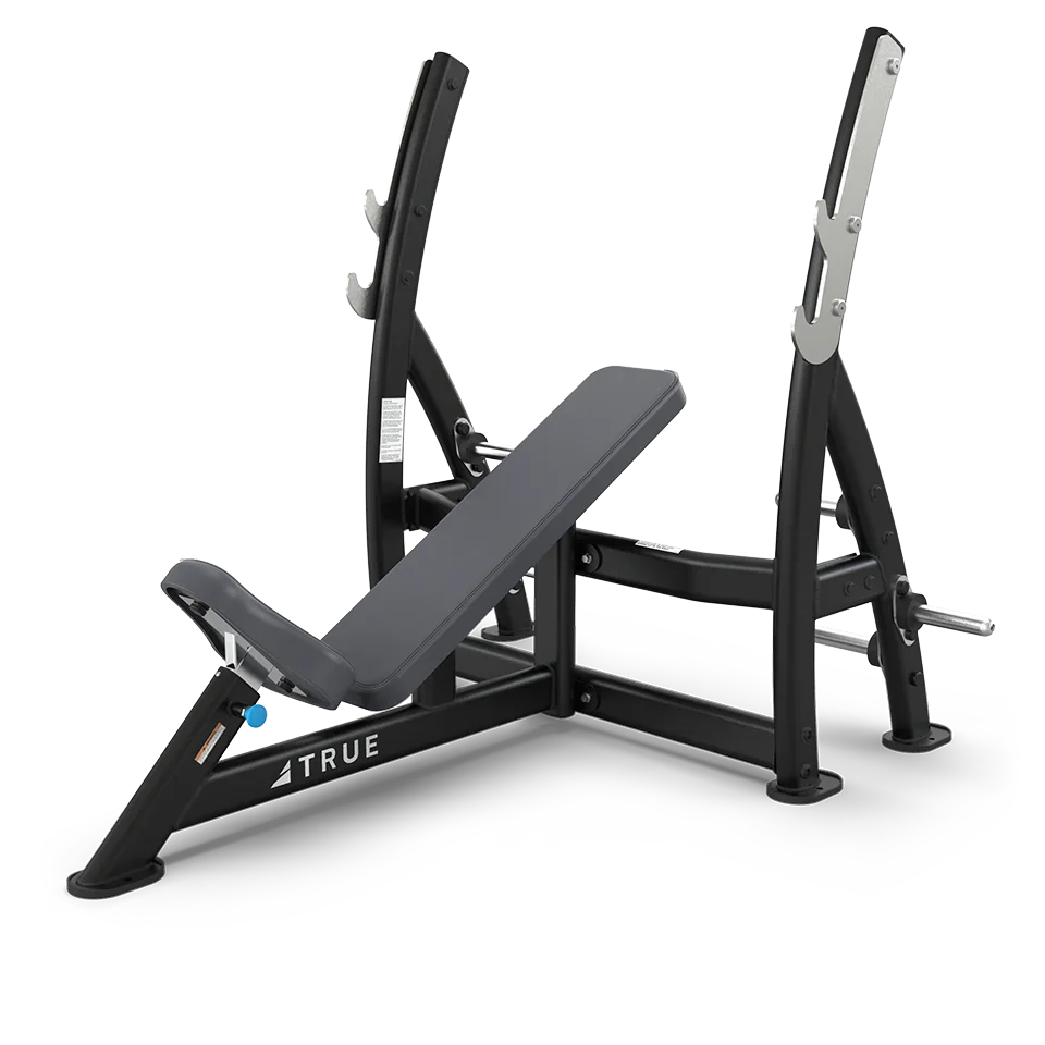 True Fitness XFW-7200 Incline Press Bench with Plate Holders
