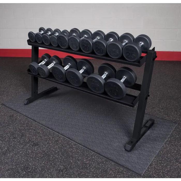 Body-Solid GDR60B 2-Tier Dumbbell Rack - Exercise Unlimited