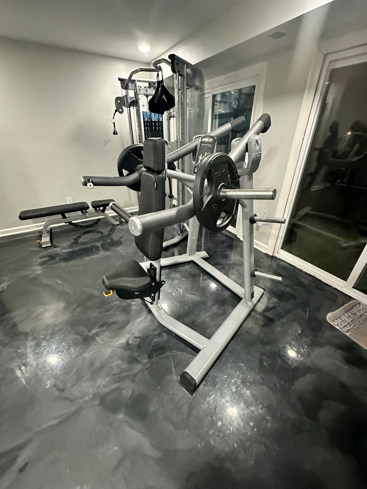 Precor Plate Loaded Shoulder Press - Like New Condition - Exercise Unlimited