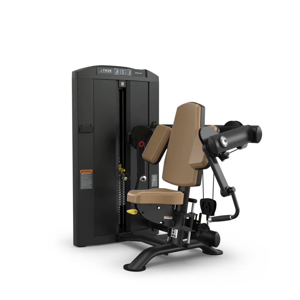 True Fitness Palladium Series Seated Bicep Curl