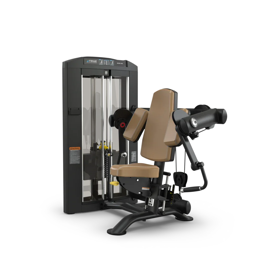 True Fitness Palladium Series Seated Bicep Curl