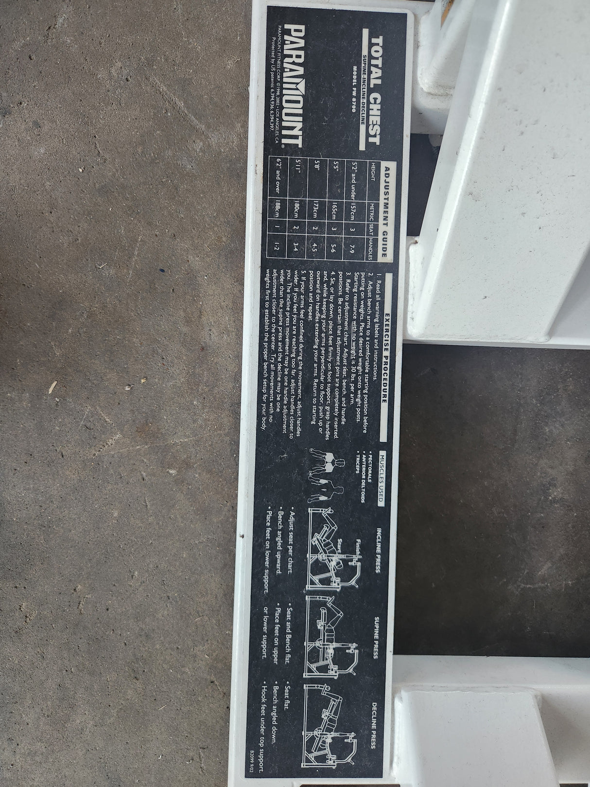 Pre-Owned Paramount Fitness FW8700 Total Chest