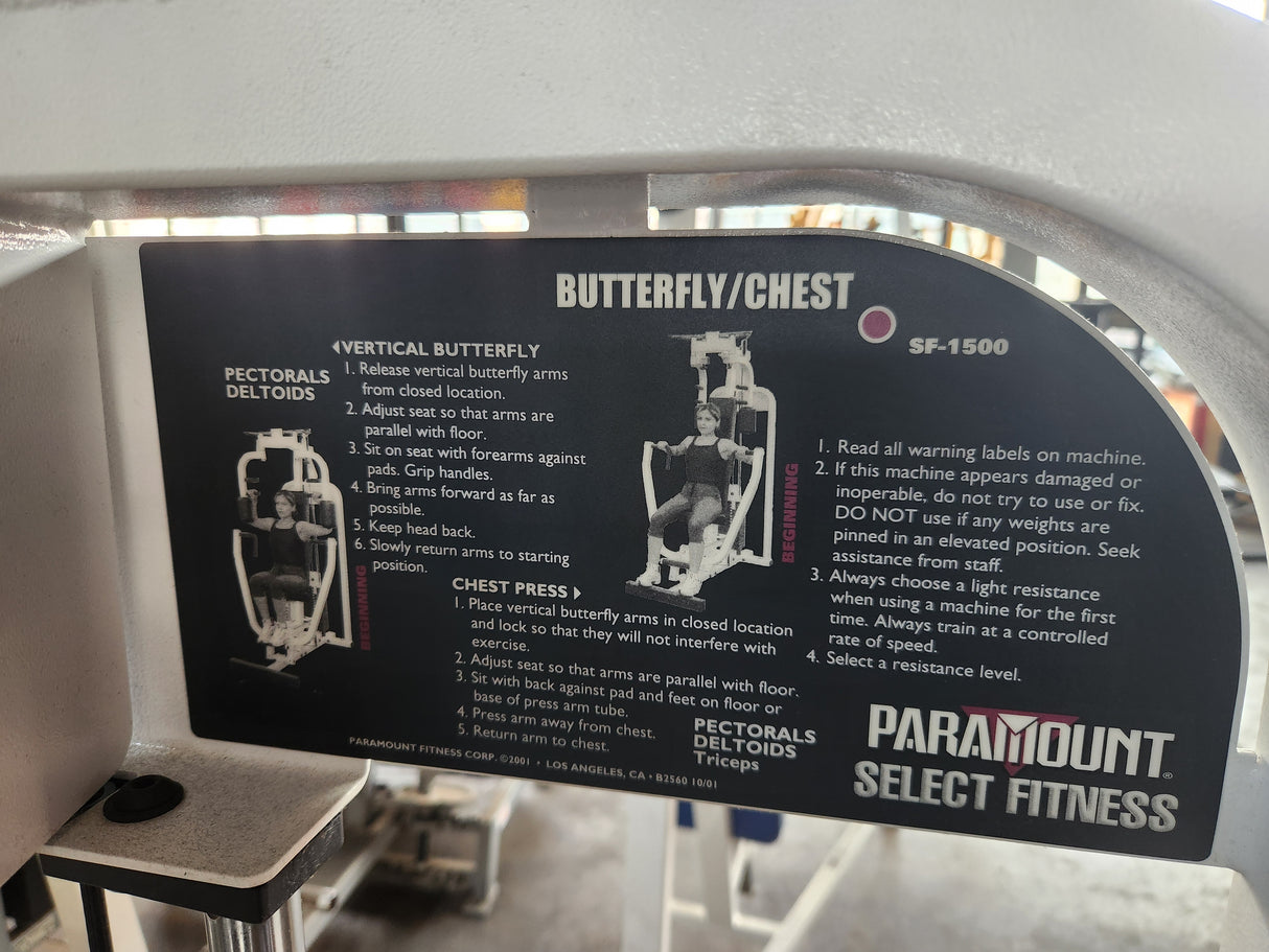 Pre-Owned Paramount SF-1500 Butterfly / Chest