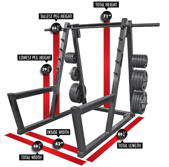Pre-Owned Legend Fitness Peg Squat Rack