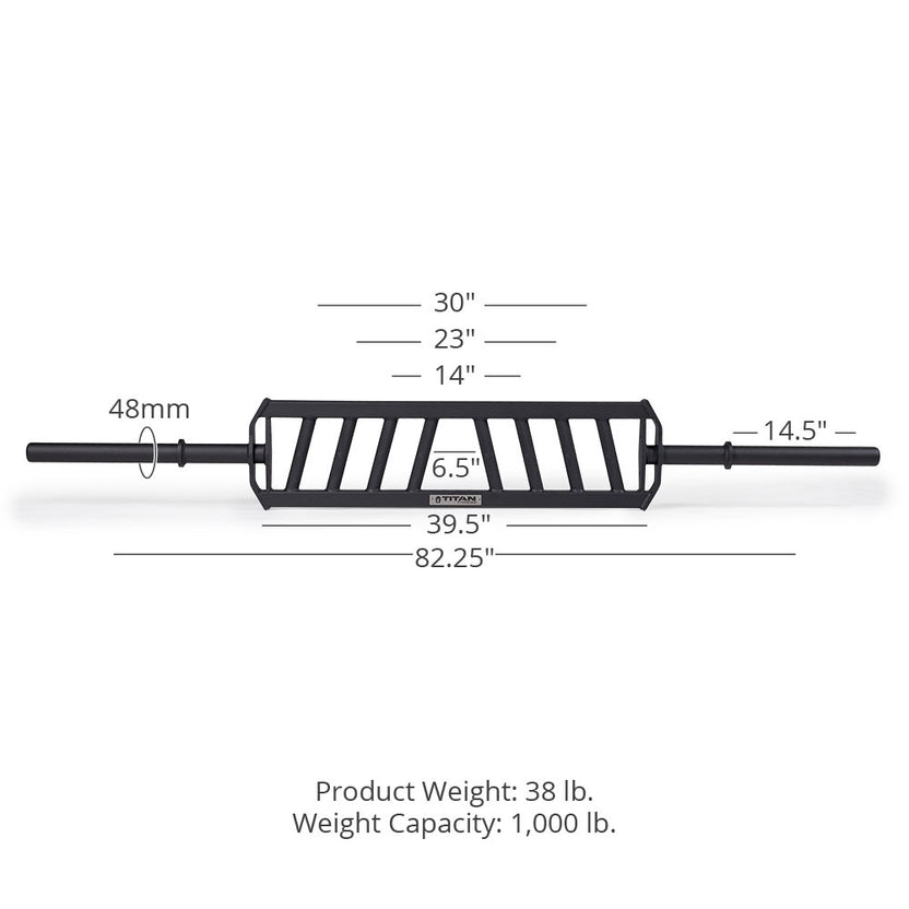 Titan Fitness Angled Multi-Grip Bar