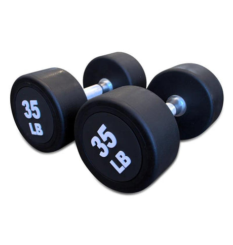 EU Urethane Round Dumbbell Set 5-50lbs ($2.48/lb) - ExerciseUnlimited