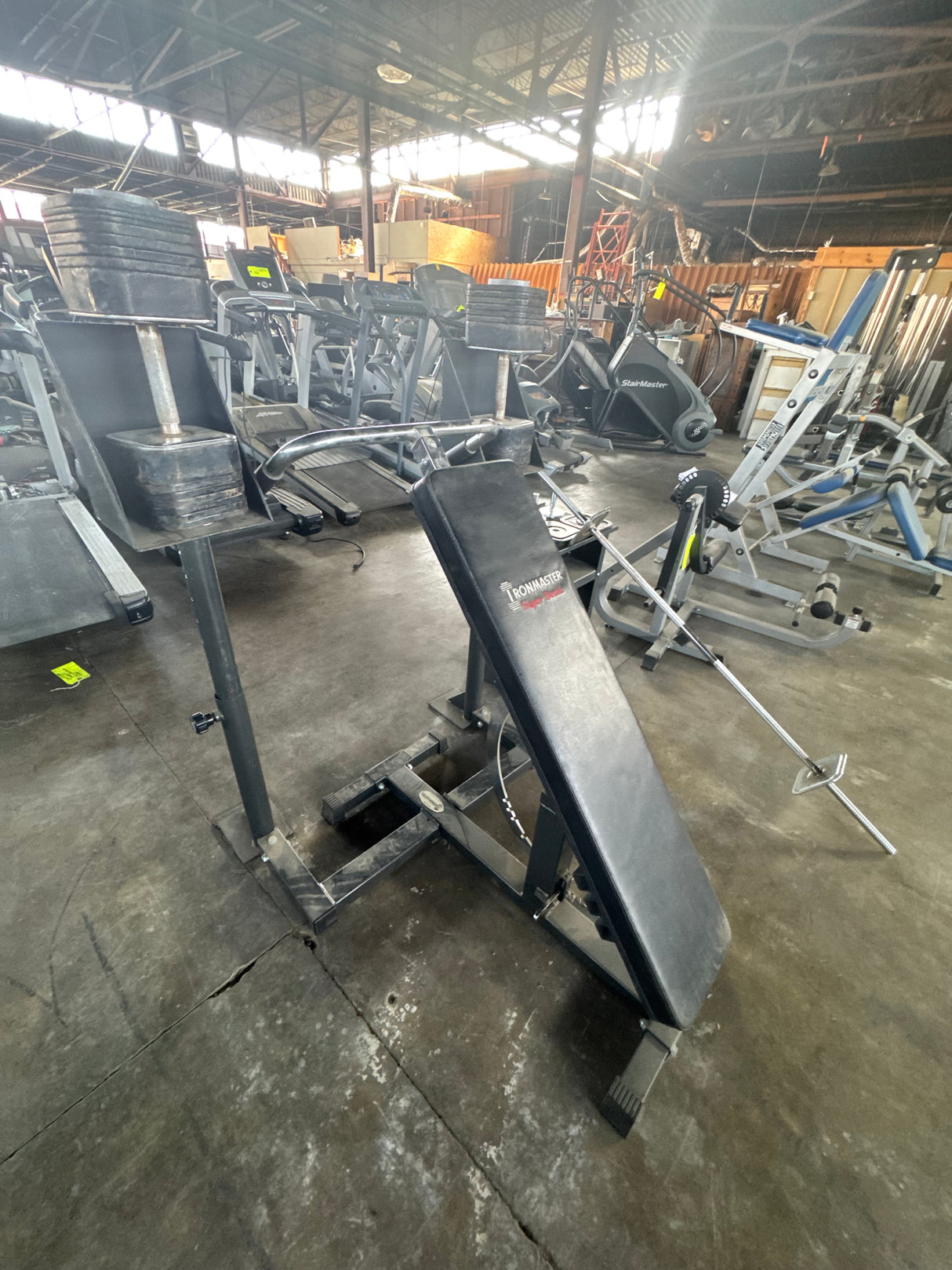 Pre-Owned Iron Master Bench Press with Dumbbells