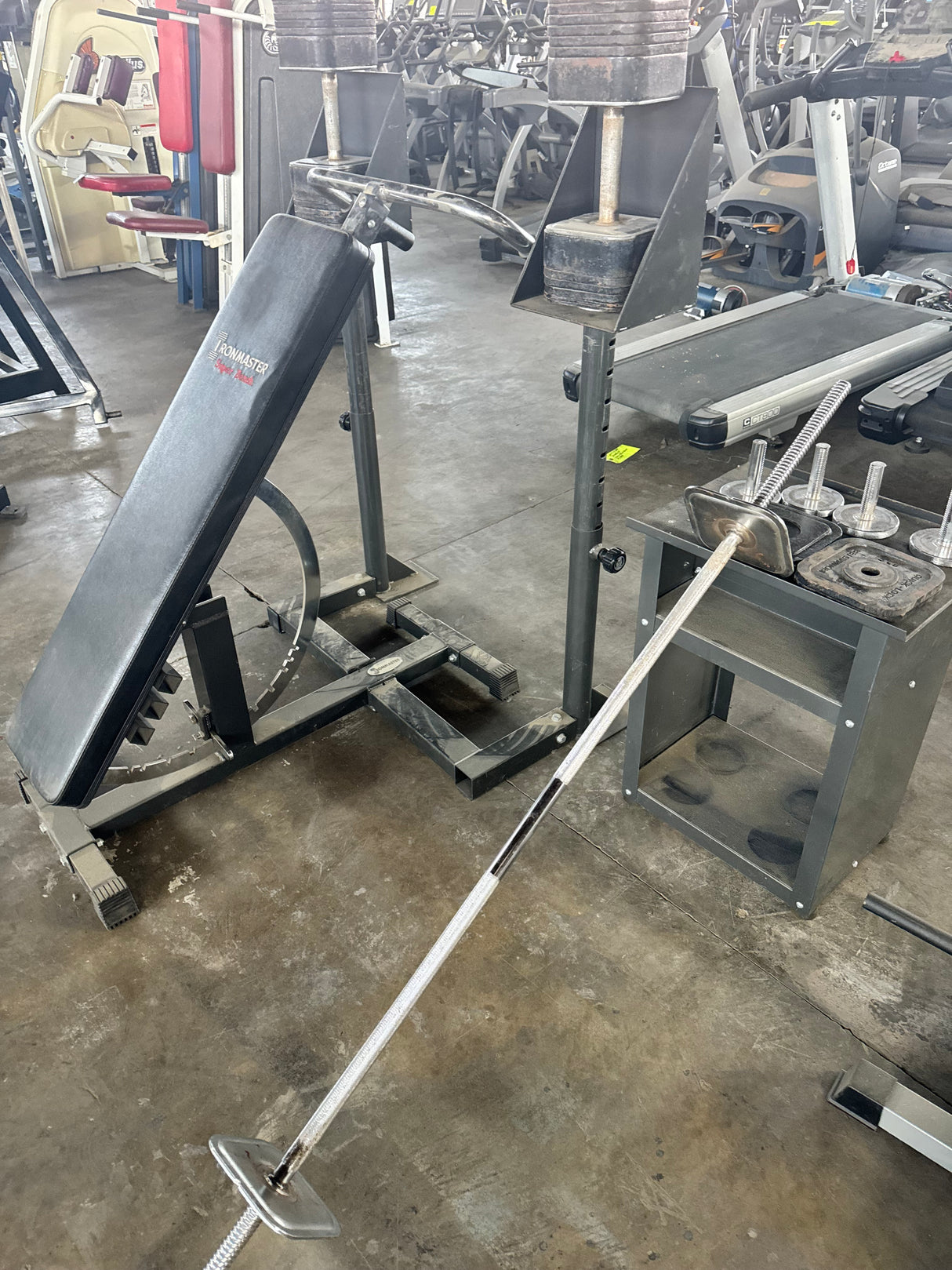 Pre-Owned Iron Master Bench Press with Dumbbells