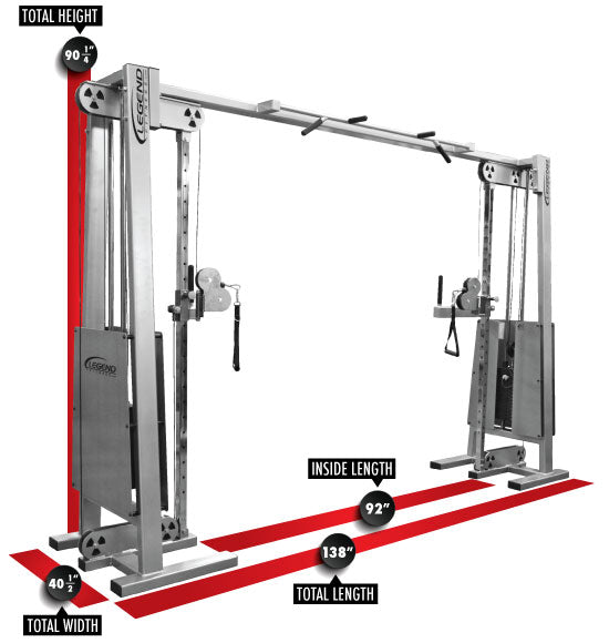 Pre-Owned Legend Fitness Cable Crossover w/ Adjustable Pulleys