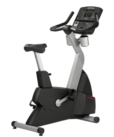 Pre-Owned Life Fitness CLSC Integrity Upright Bike with 15" HDTV Console - ExerciseUnlimited