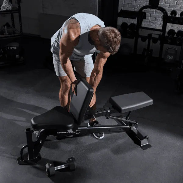 Inspire Fitness FID7 PRO Multi-Adjustable Weight Bench (Takes Attachments)