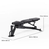 Inspire Fitness FID7 PRO Multi-Adjustable Weight Bench (Takes Attachments)