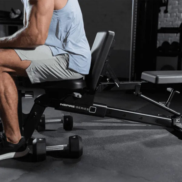 Inspire Fitness FID7 PRO Multi-Adjustable Weight Bench (Takes Attachments)