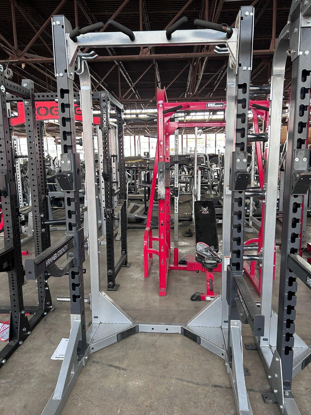 Hammar Base Rack Pre-Owned Hammer Strength HD Elite Half-Rack – ExerciseUnlimited