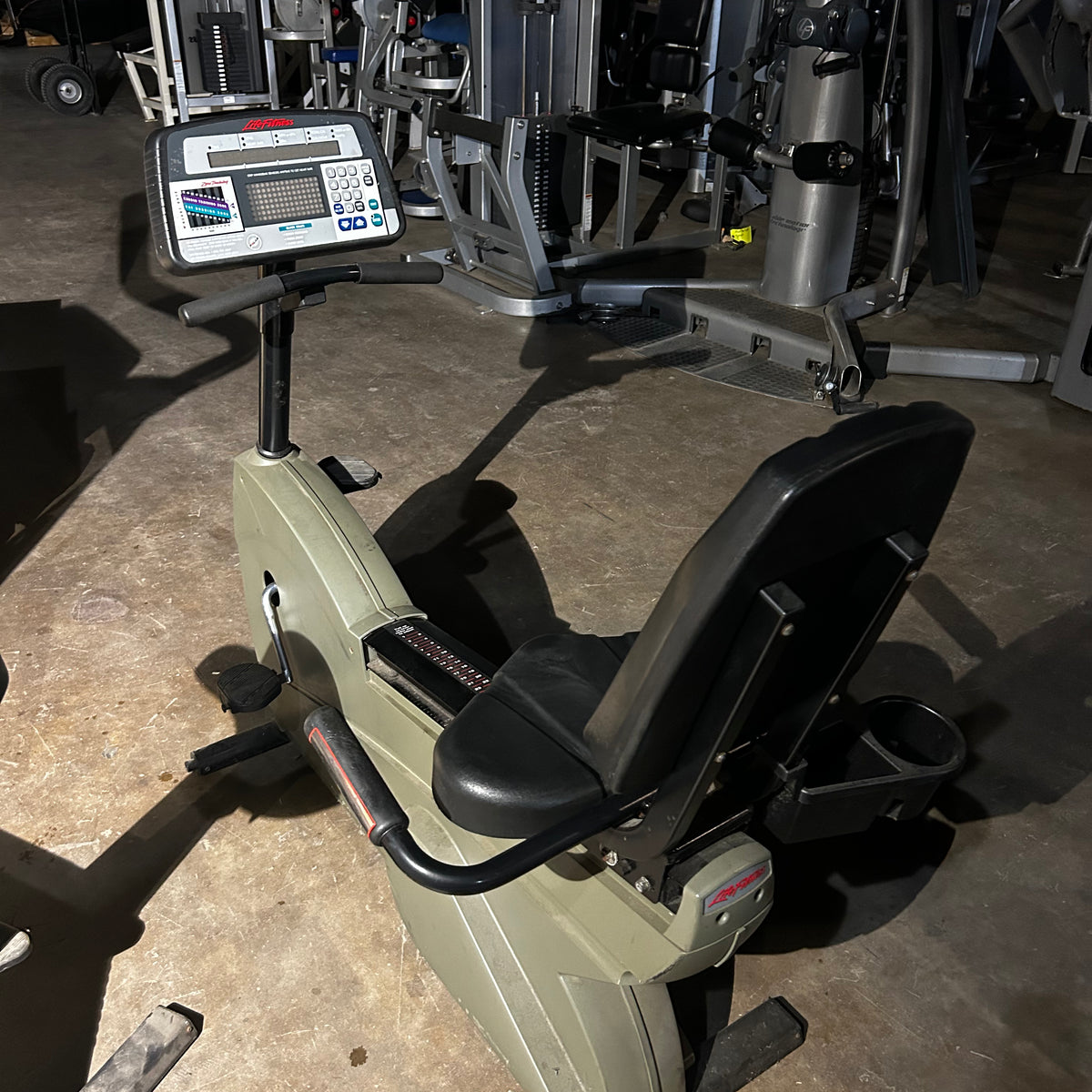 Pre-Owned Life Fitness 9500 HR Recumbent Bike (grey – Exercise Unlimited