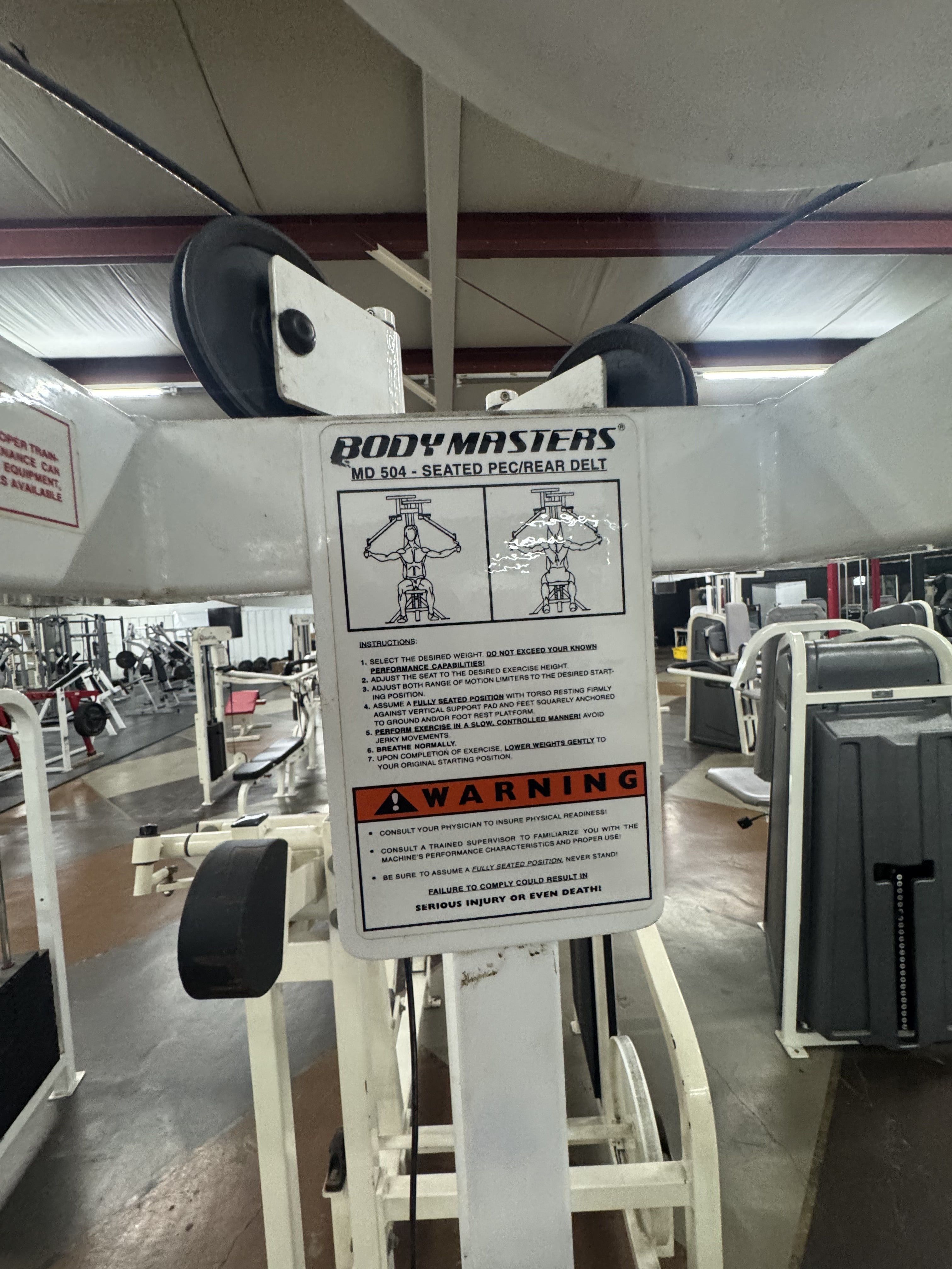 Pre-Owned Body Masters MD 504 Seated Pec / Rear Delt – Exercise