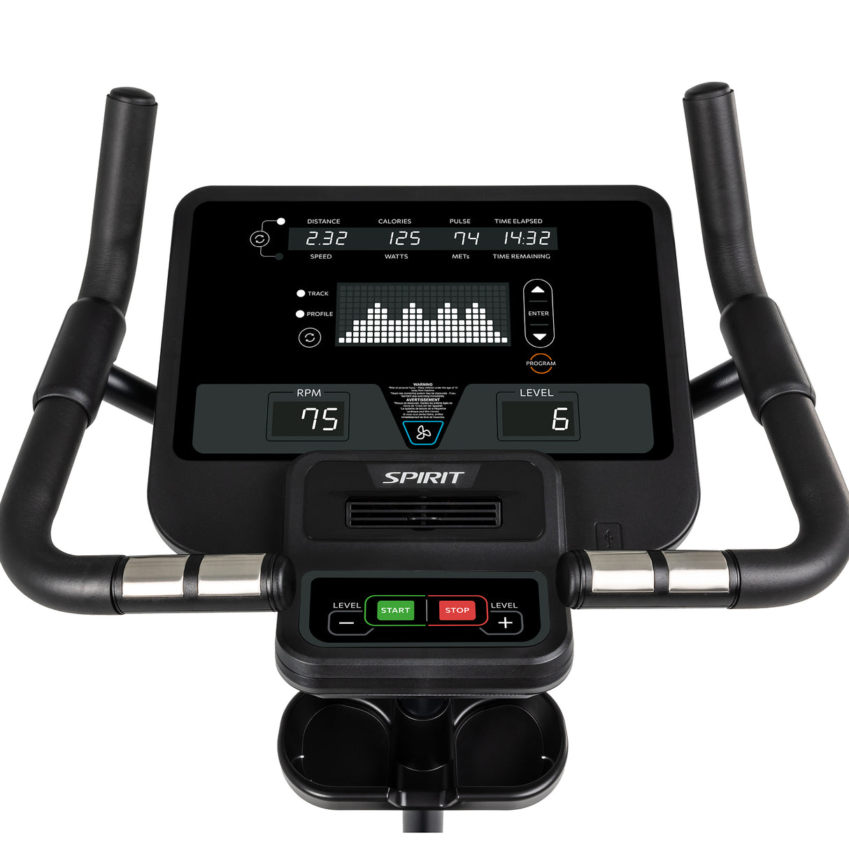Spirit Fitness CU800 Commercial Upright Bike