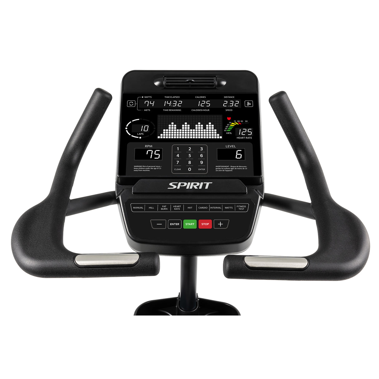 Spirit Fitness CU900 Commercial Upright Bike