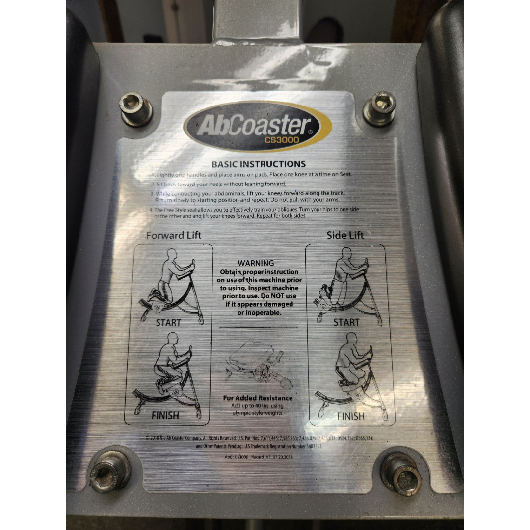 Pre-Owned Abs Company CS3000 Ab Coaster