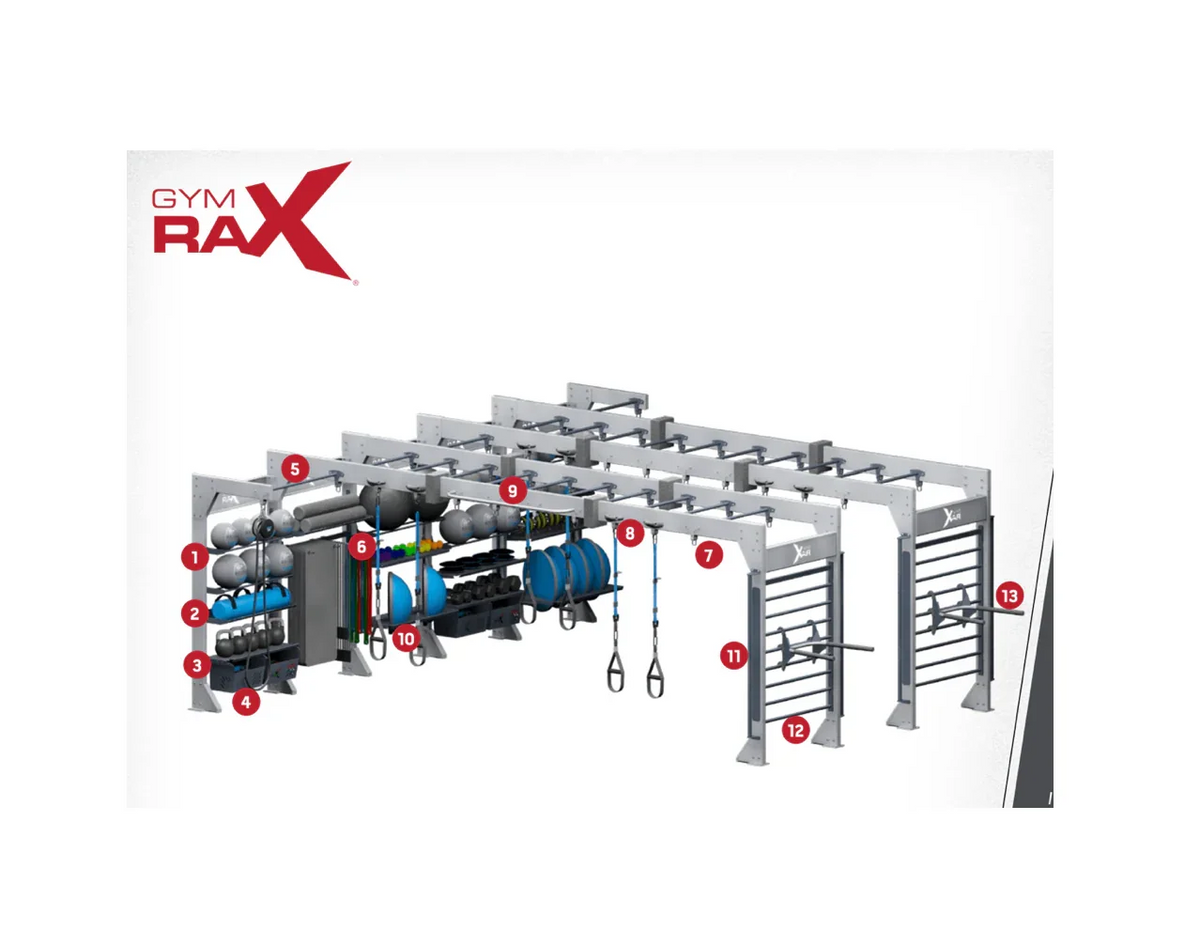 Gym Rax Rack Pre-Owned Gym Rax Commercial Functional Training System – Exercise ...
